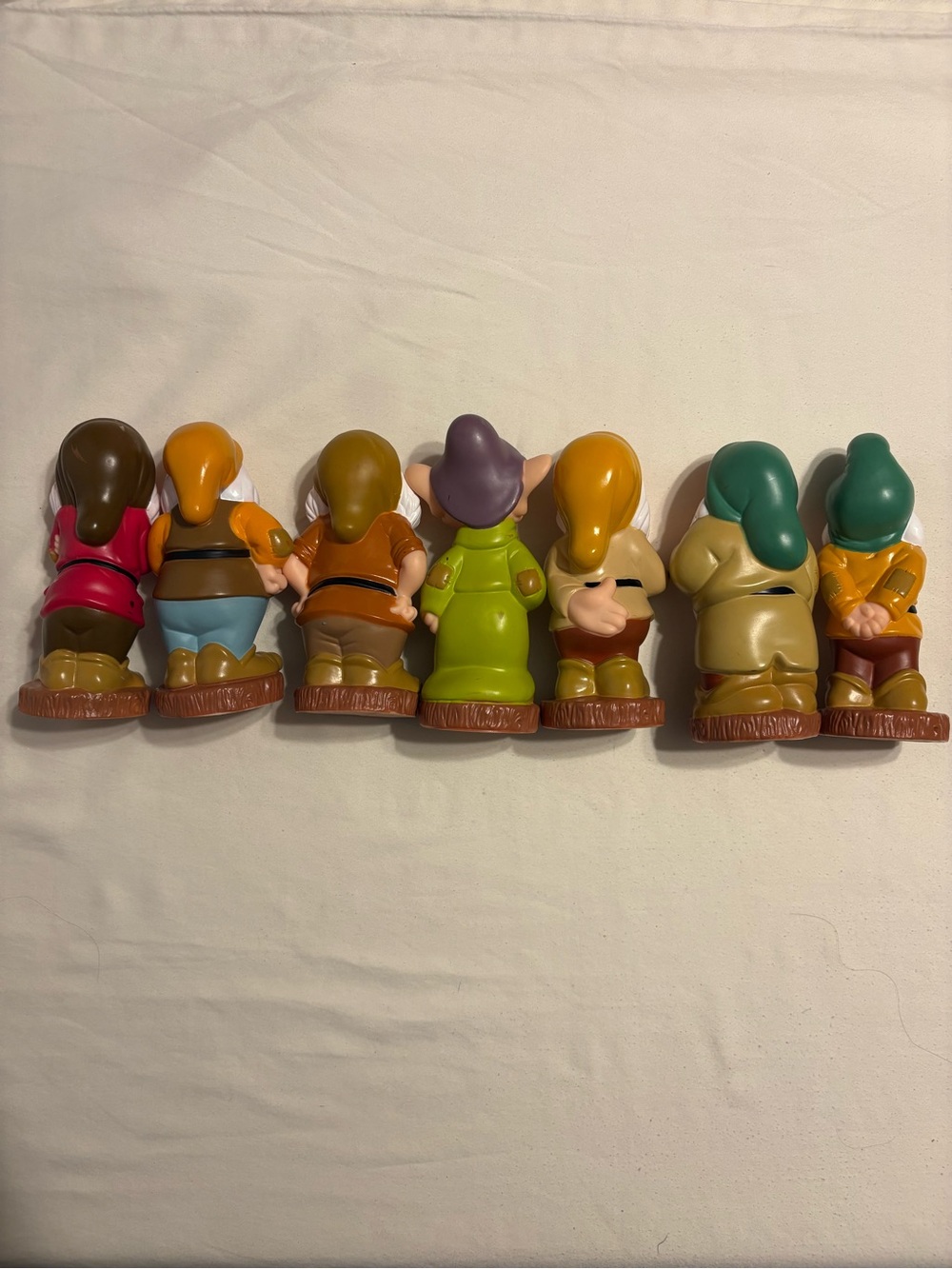 Disney Theme Parks Seven Dwarfs Vinyl Plastic Dolls Figures 5” Tall - Picture 3 of 5